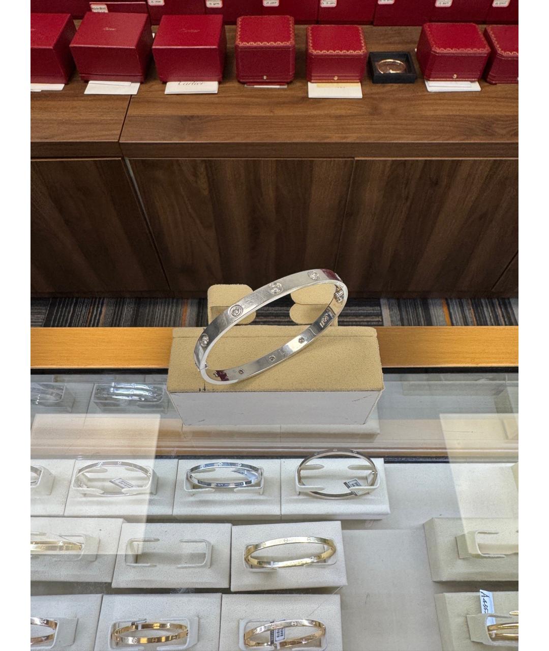 CARTIER Серебряный браслет из белого золота, фото 7