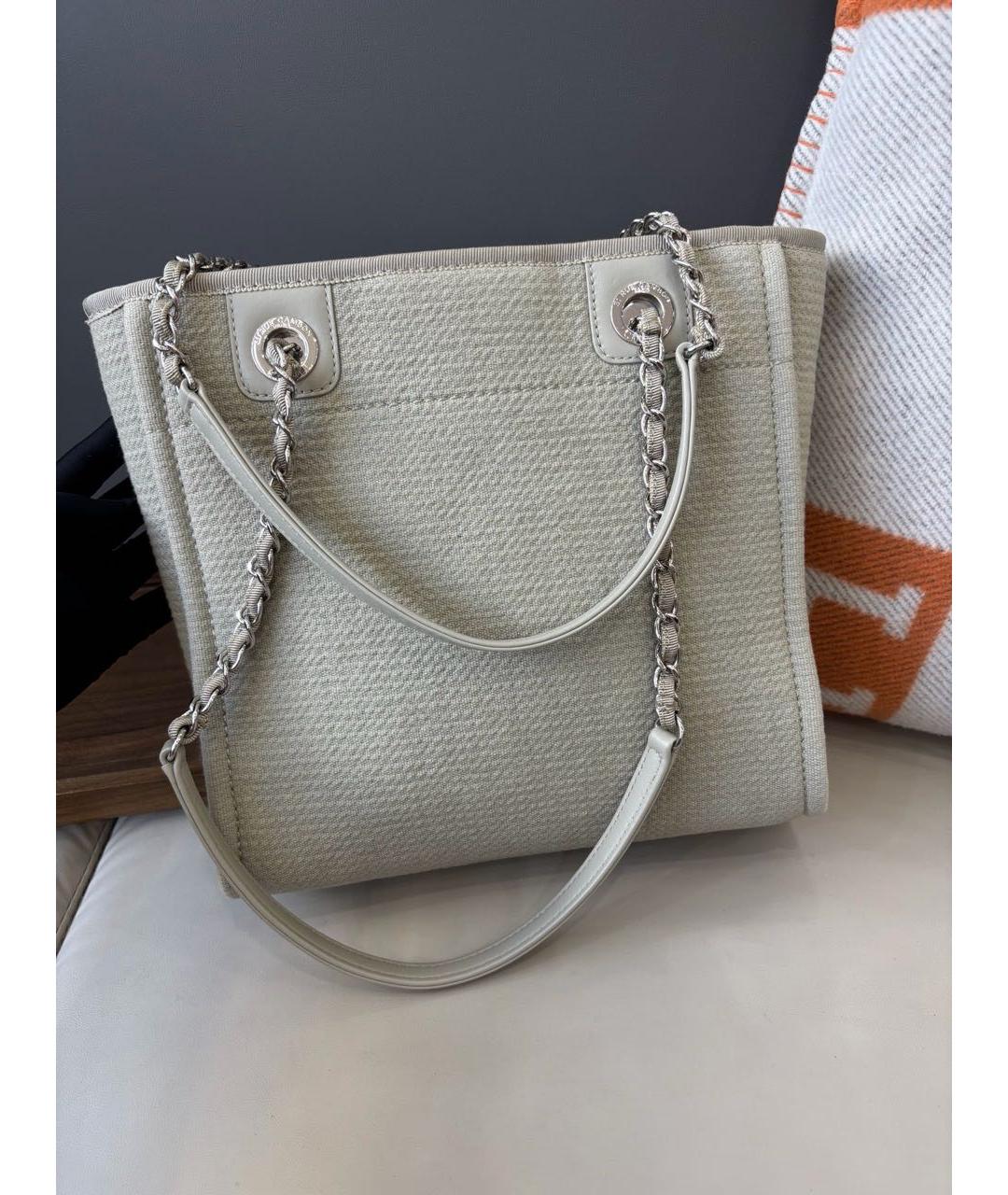CHANEL Бежевая сумка тоут, фото 4