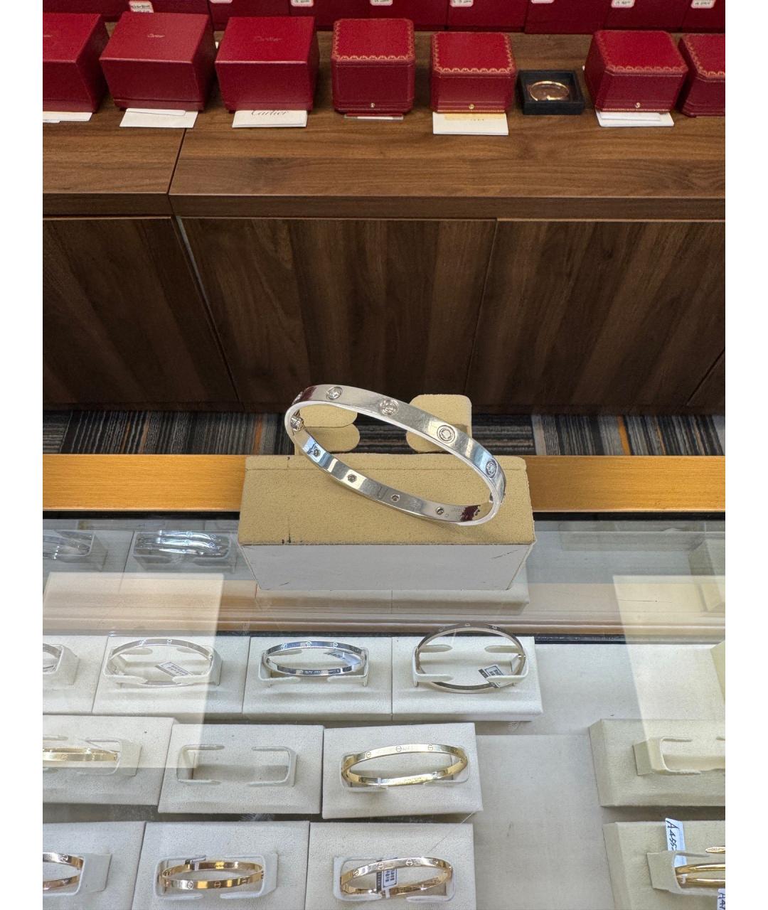 CARTIER Серебряный браслет из белого золота, фото 4