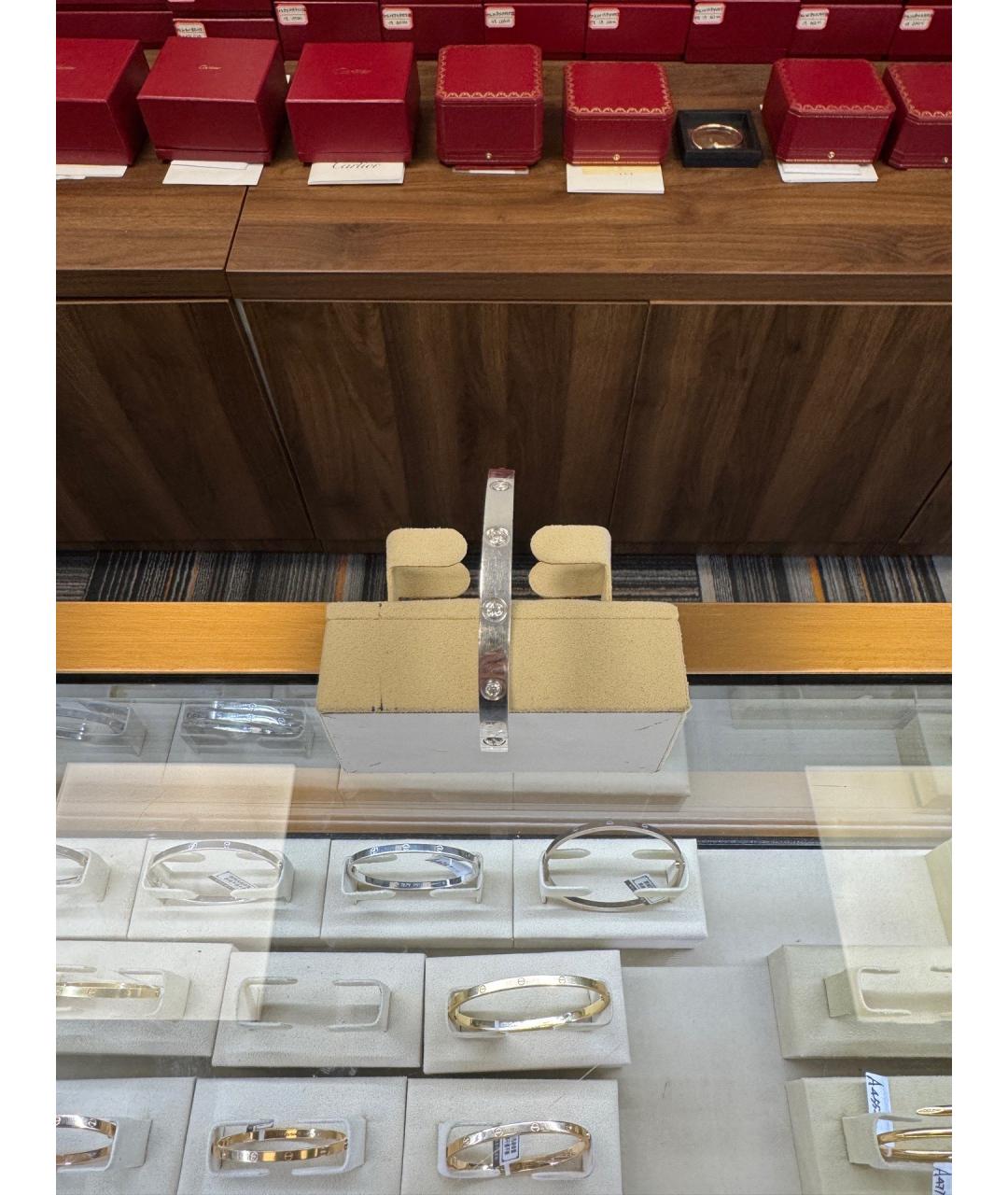 CARTIER Серебряный браслет из белого золота, фото 3
