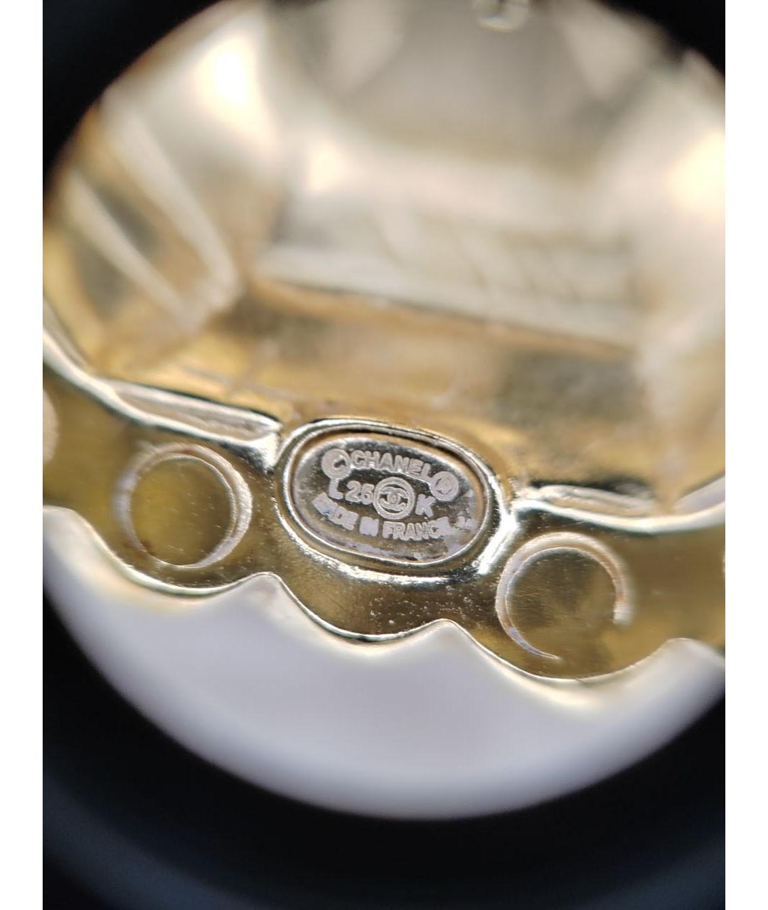 CHANEL Золотые серьги, фото 3