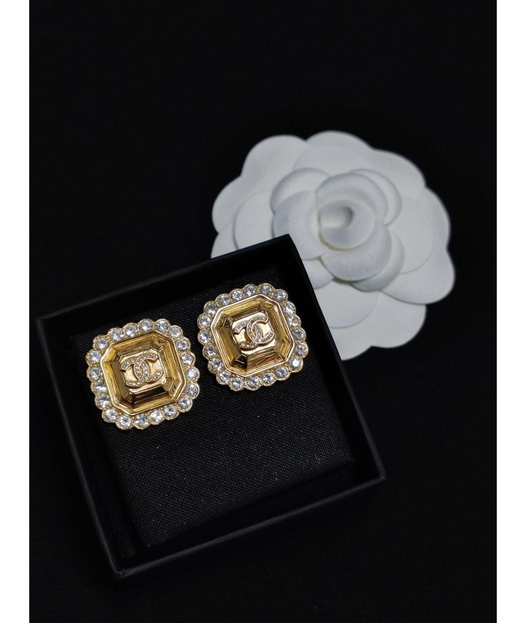 CHANEL Золотые серьги, фото 2