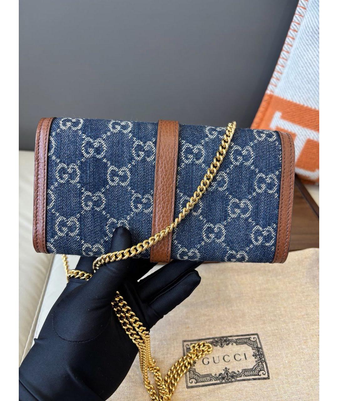GUCCI Темно-синий кошелек, фото 4