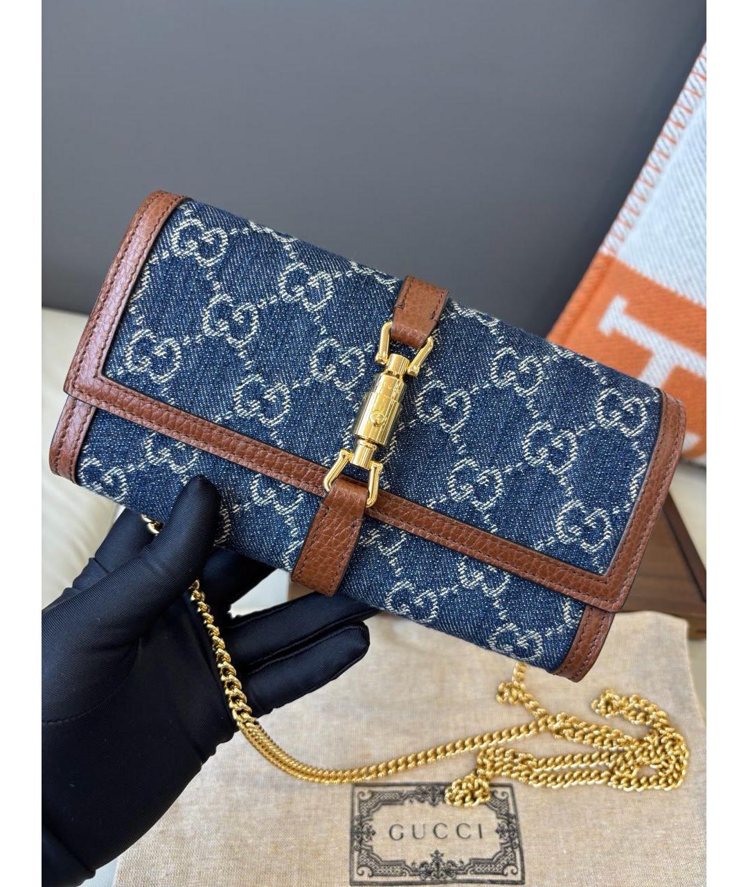 GUCCI Темно-синий кошелек, фото 2