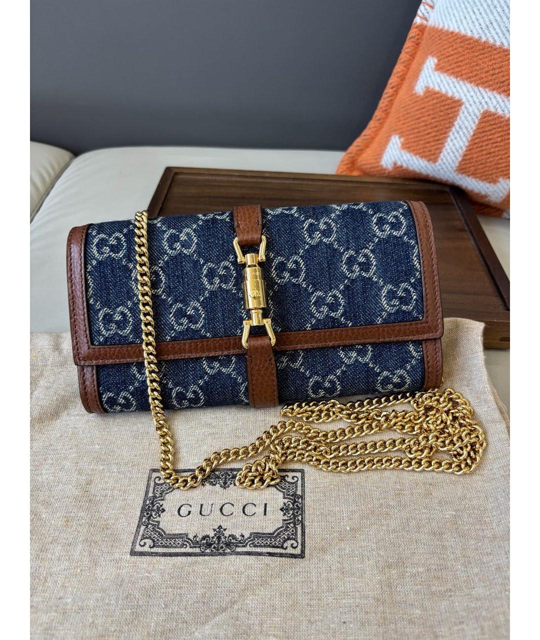 GUCCI Темно-синий кошелек, фото 8