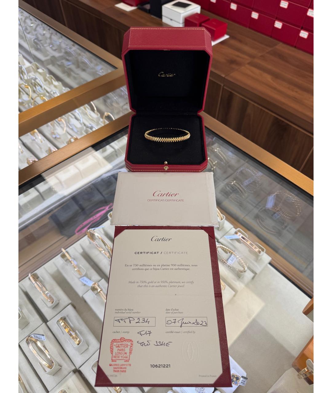 CARTIER Золотой браслет из розового золота, фото 2