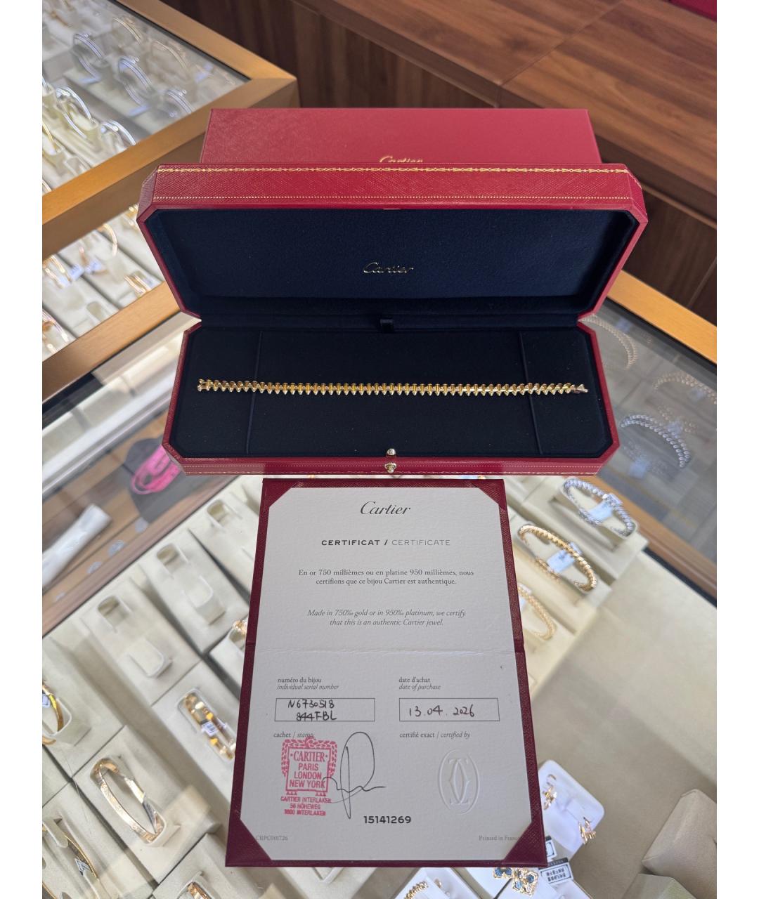 CARTIER Золотой браслет из розового золота, фото 2