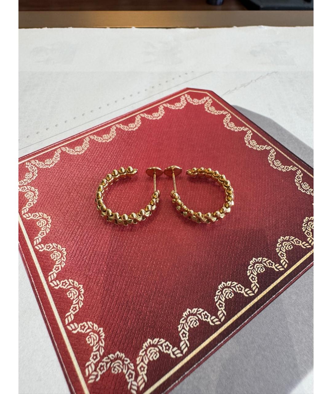 CARTIER Золотые серьги из розового золота, фото 7