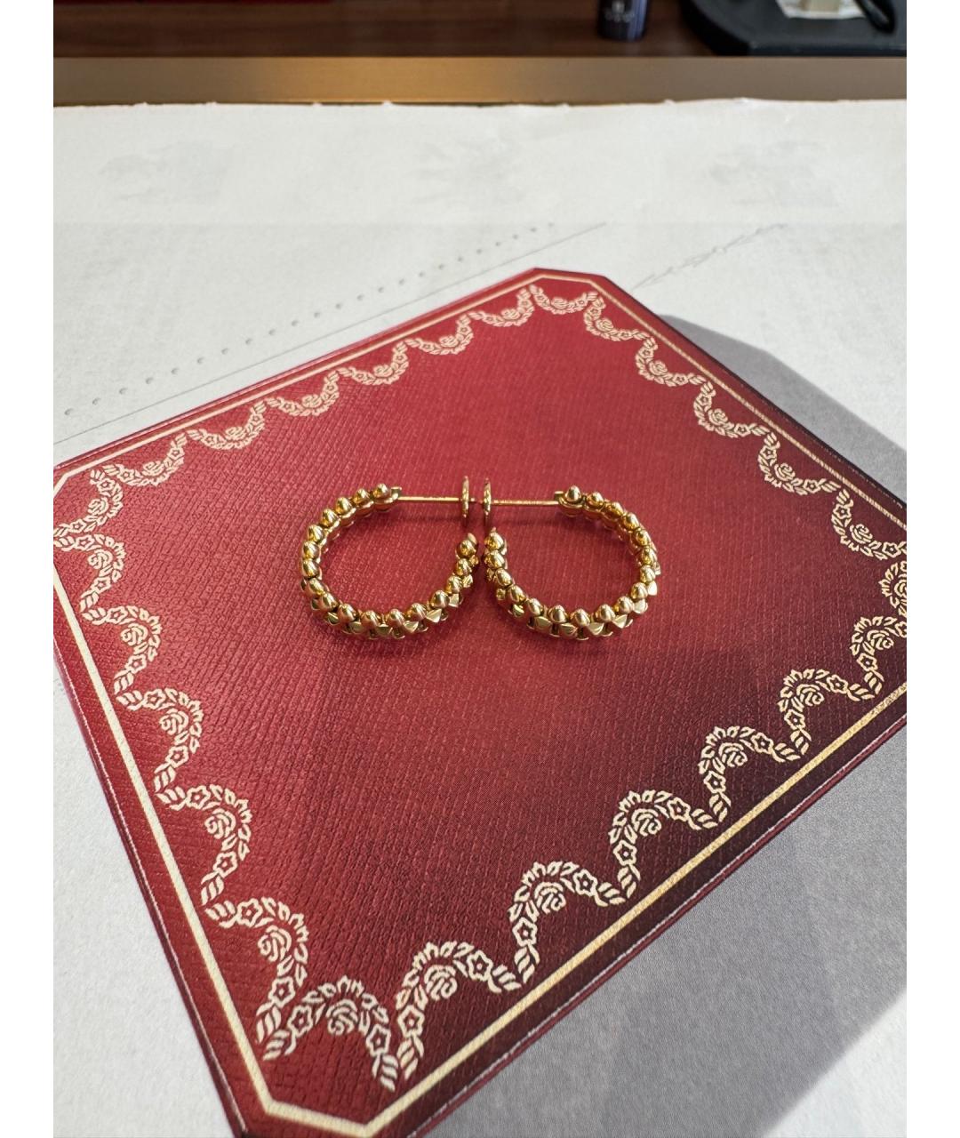 CARTIER Золотые серьги из розового золота, фото 2