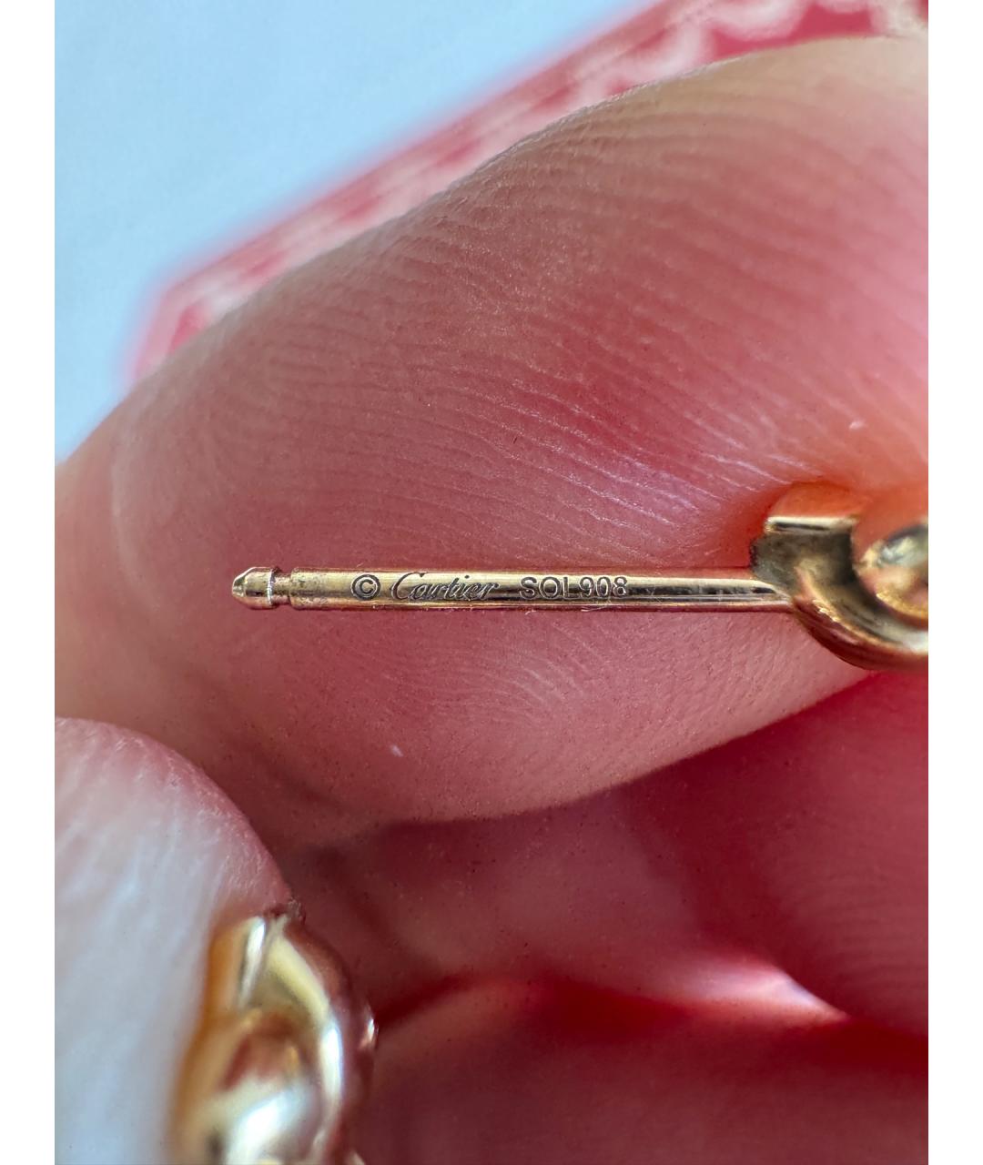 CARTIER Золотые серьги из розового золота, фото 4