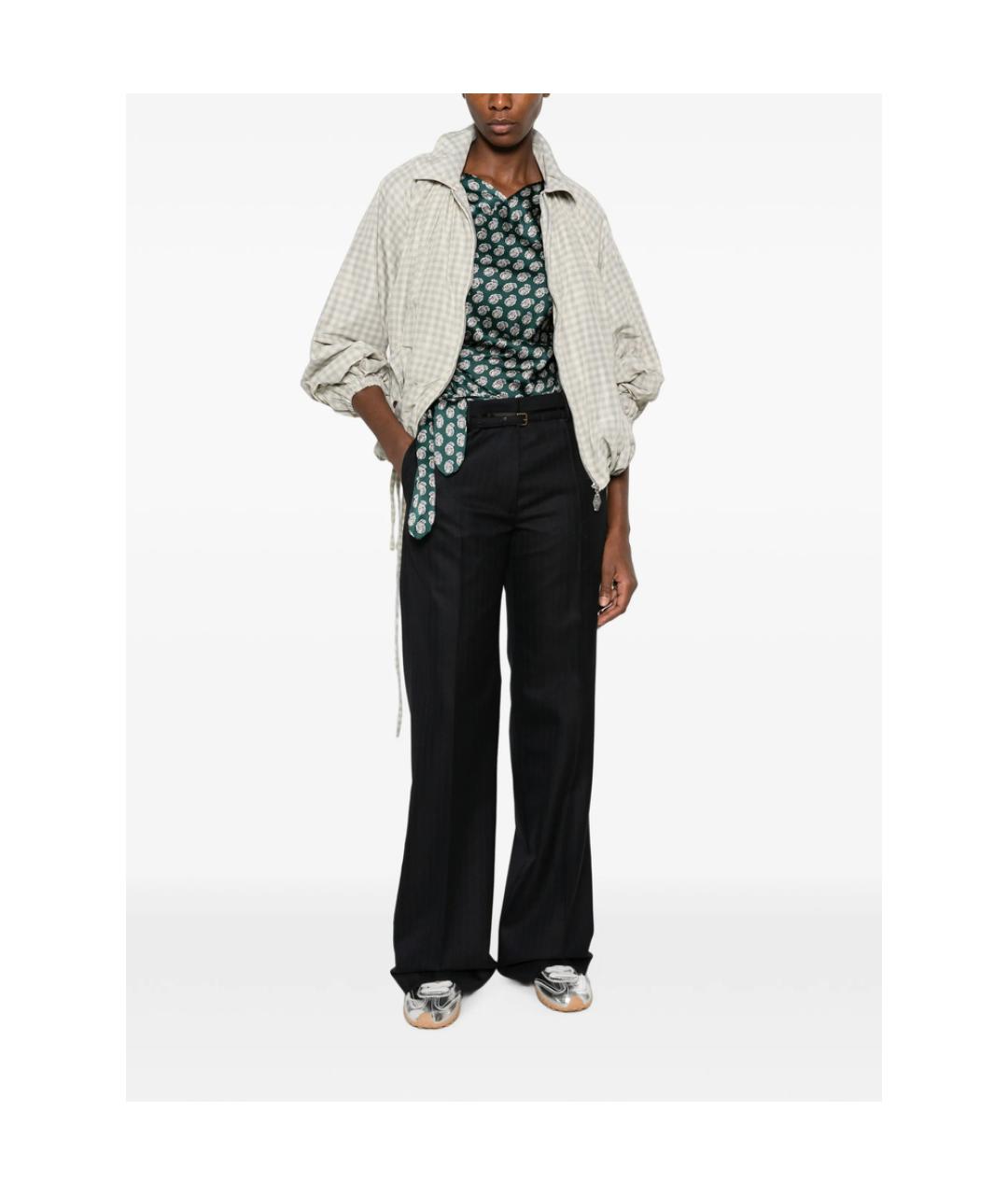DRIES VAN NOTEN Черные хлопковые прямые брюки, фото 3