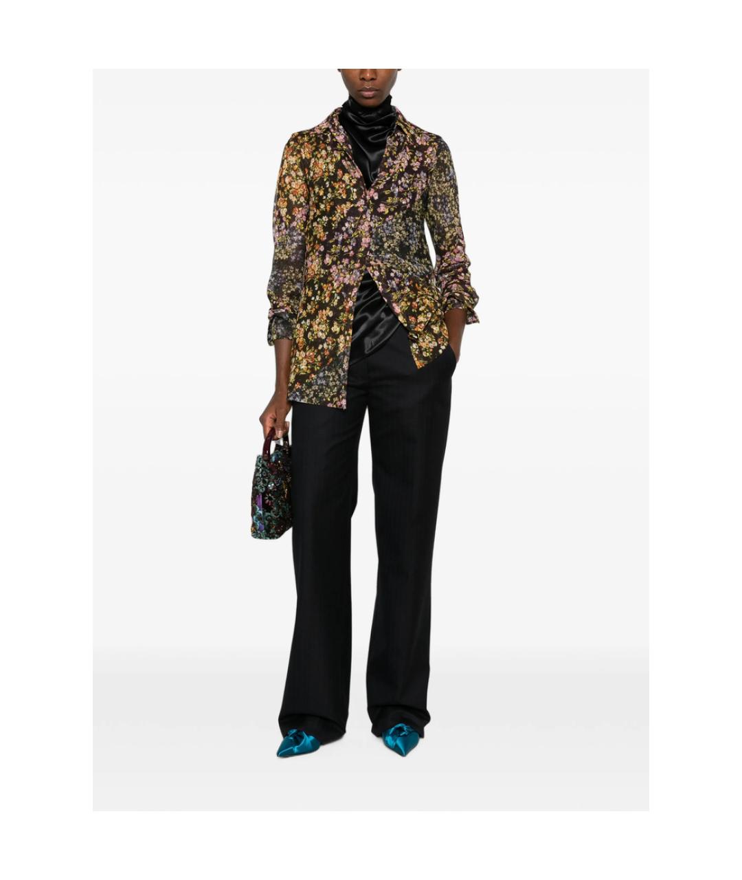 DRIES VAN NOTEN Черная рубашка, фото 4