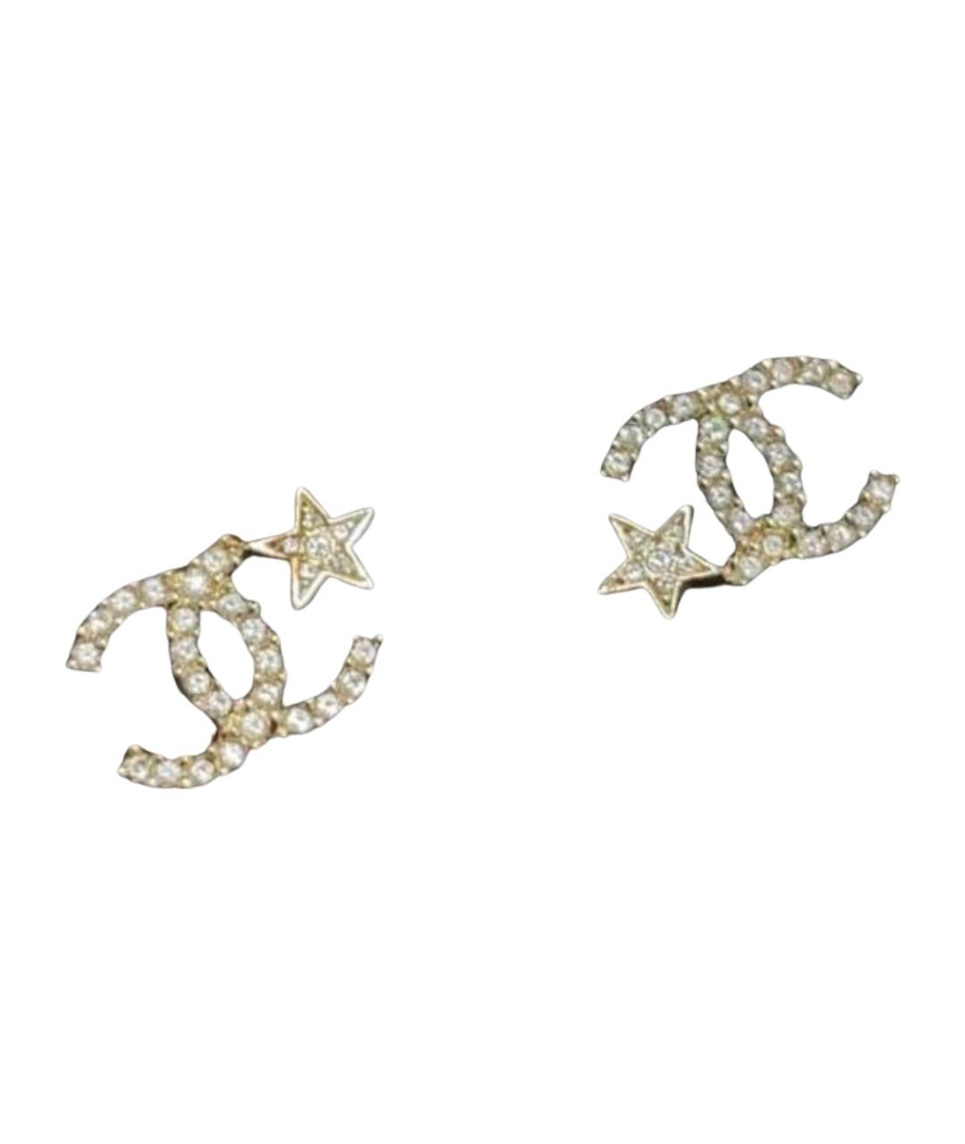 CHANEL Золотые серьги, фото 1