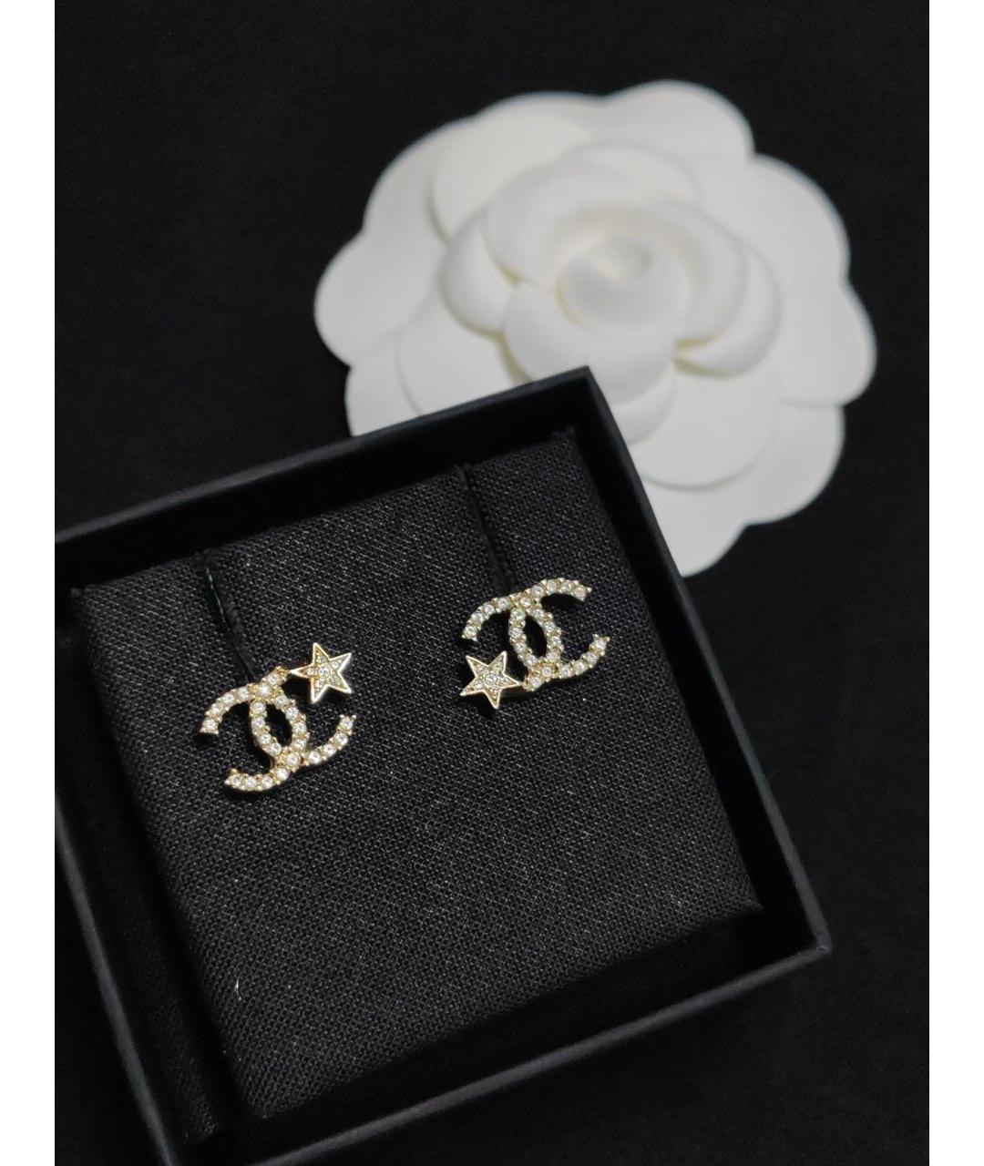 CHANEL Золотые серьги, фото 6