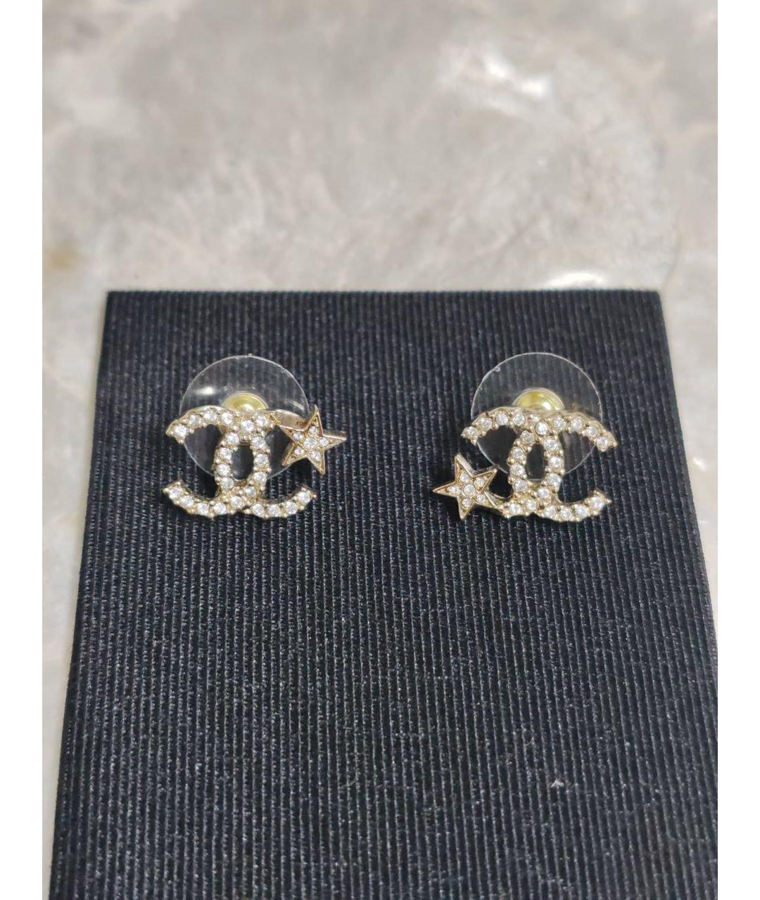 CHANEL Золотые серьги, фото 3
