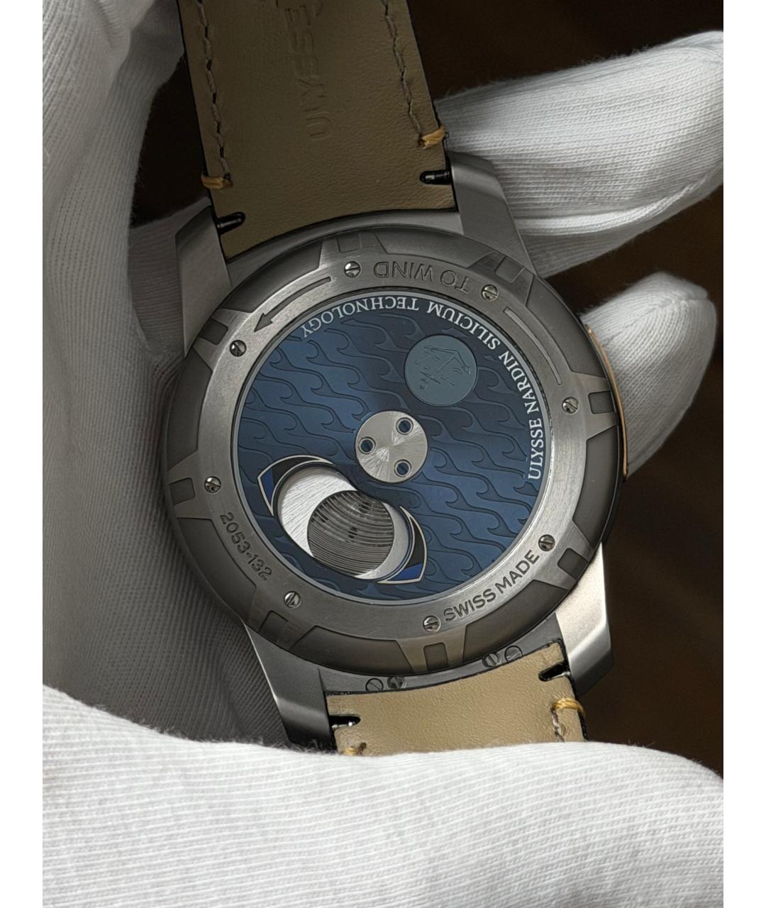Ulysse Nardin Темно-синие часы, фото 8