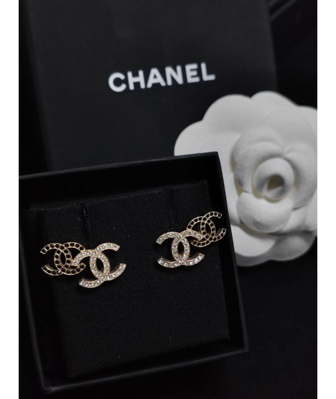 CHANEL Золотые серьги, фото 7