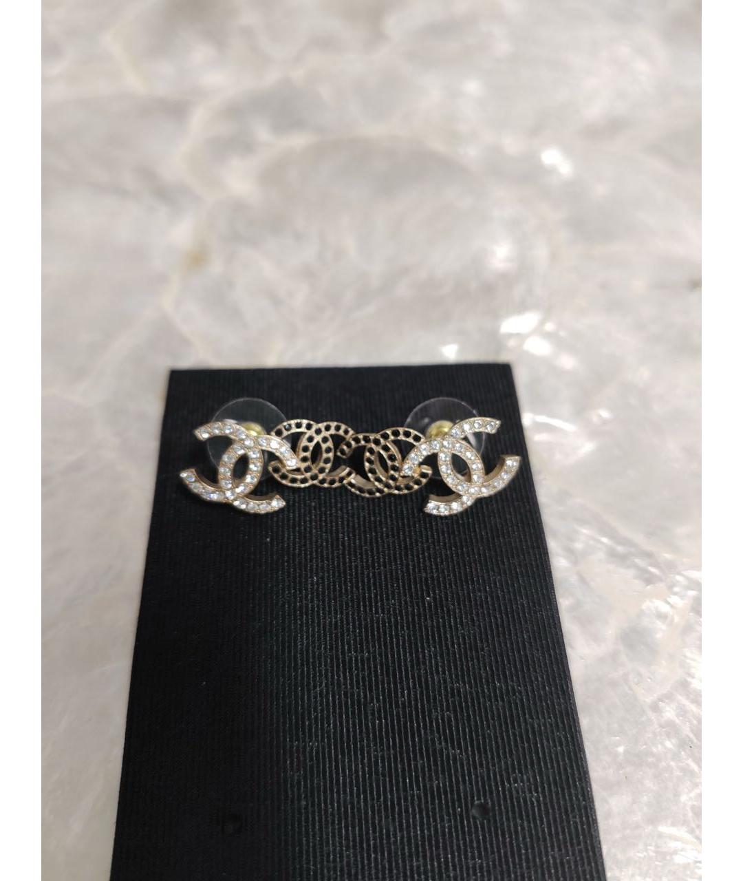 CHANEL Золотые серьги, фото 4