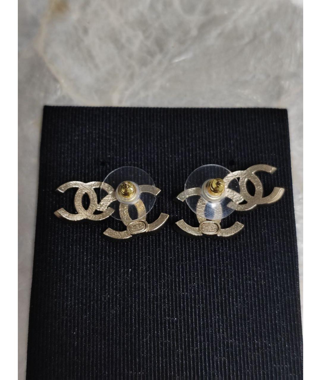 CHANEL Золотые серьги, фото 6