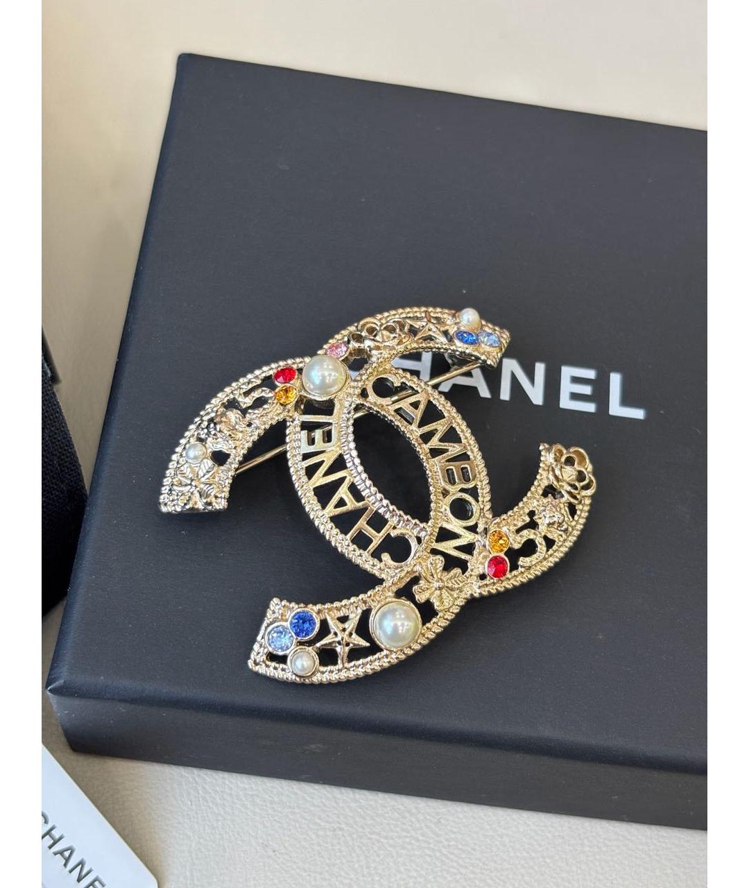 CHANEL Золотая булавка / брошь, фото 2
