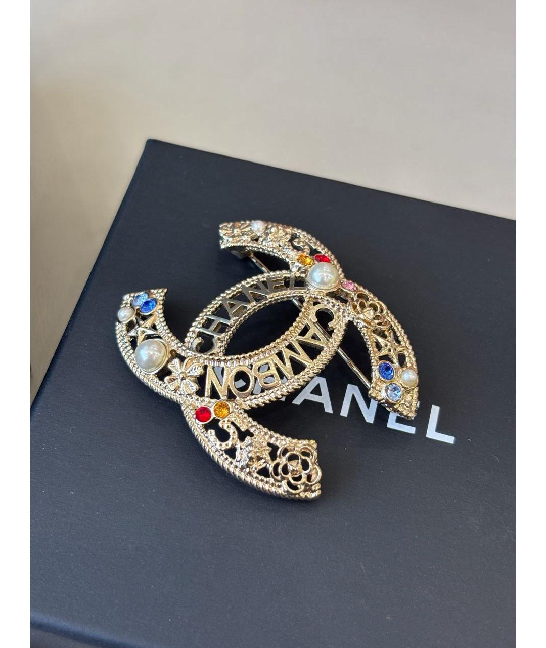 CHANEL Золотая булавка / брошь, фото 3