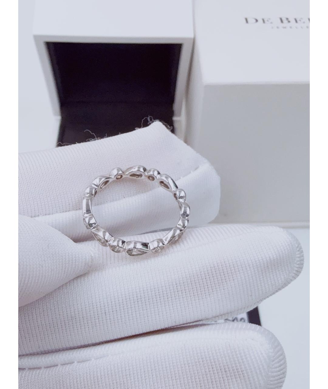 DE BEERS Серебряное кольцо из белого золота, фото 9