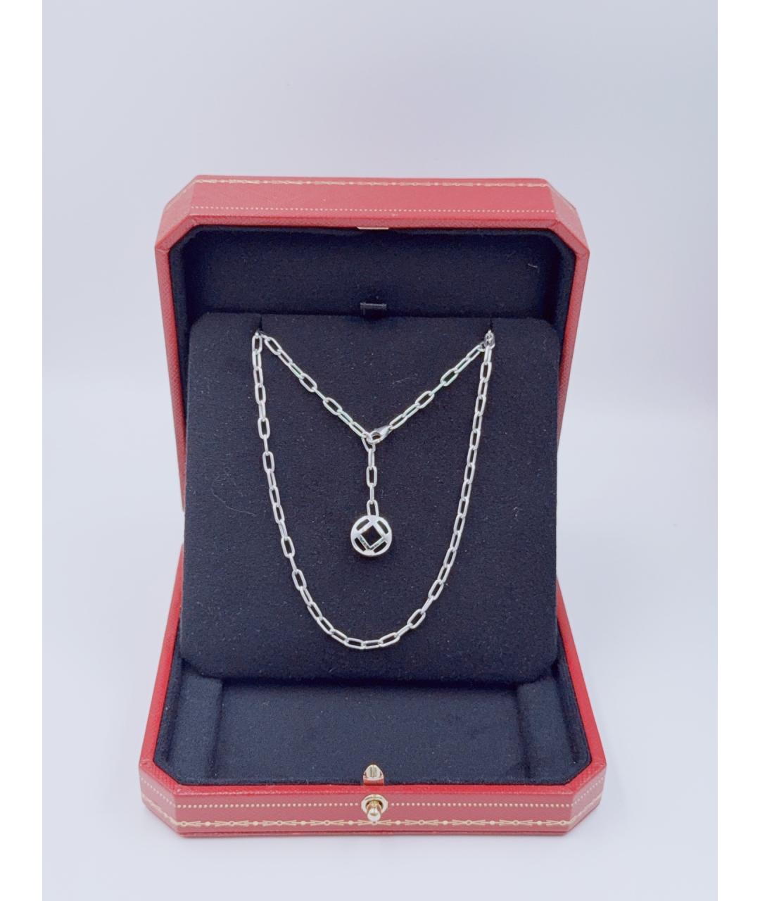 CARTIER Серебряное колье из белого золота, фото 2