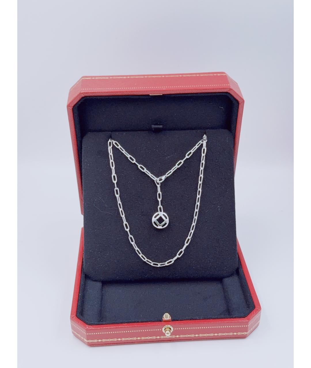 CARTIER Серебряное колье из белого золота, фото 3