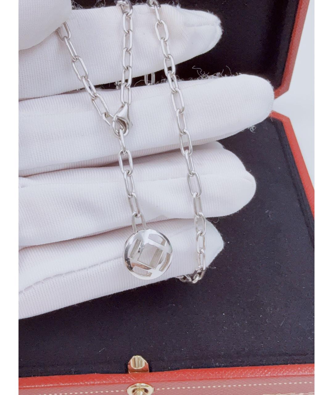 CARTIER Серебряное колье из белого золота, фото 4