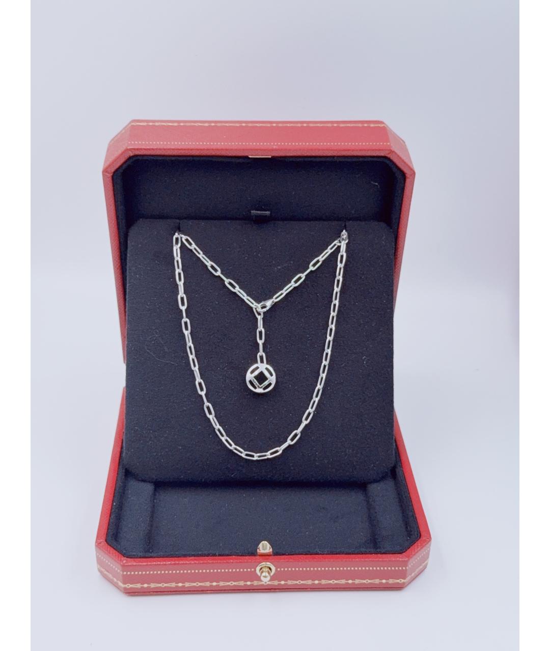 CARTIER Серебряное колье из белого золота, фото 9