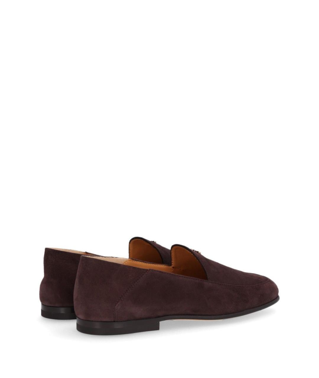 TOD'S Коричневые замшевые лоферы, фото 3