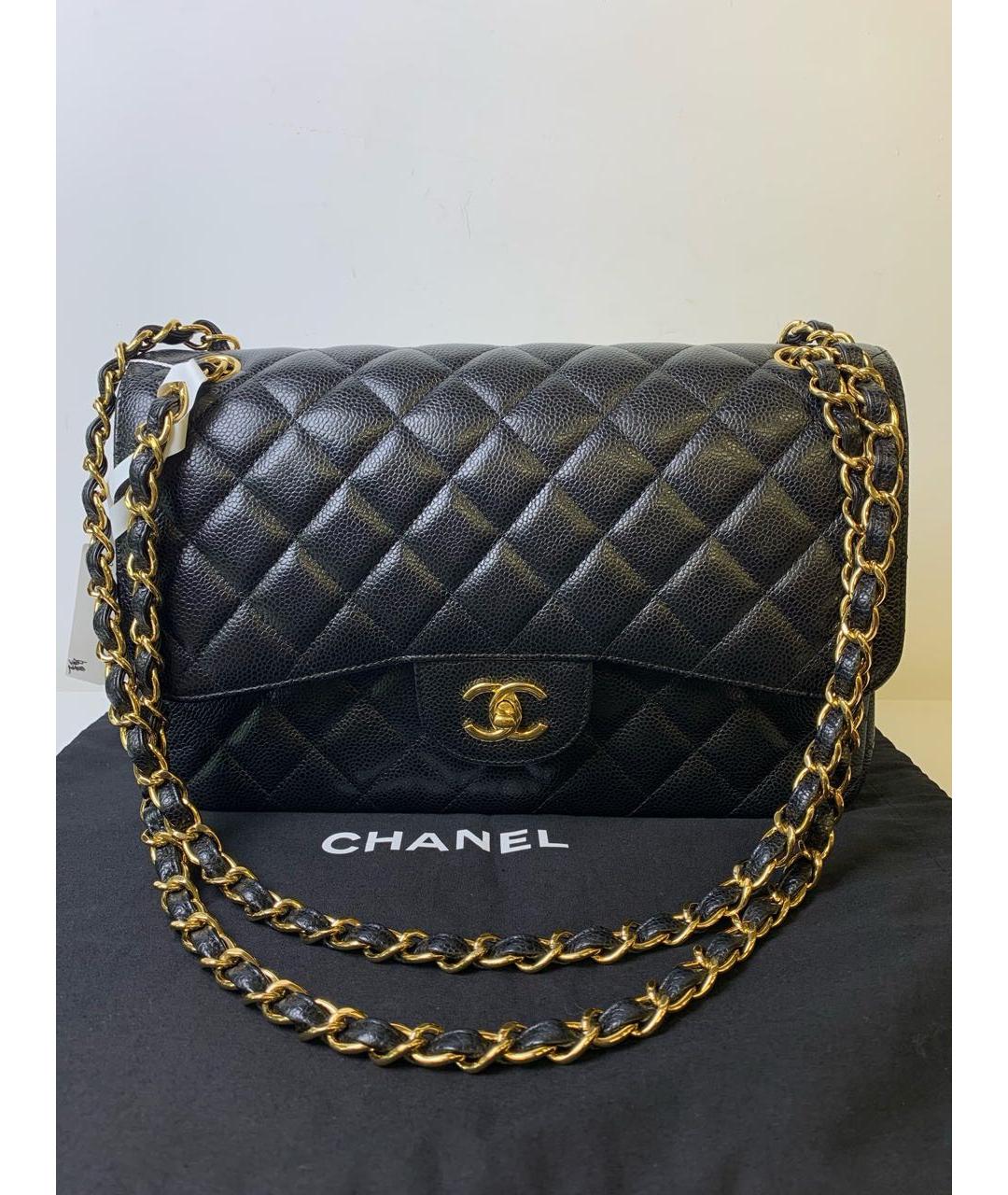 CHANEL Черная кожаная сумка через плечо, фото 2