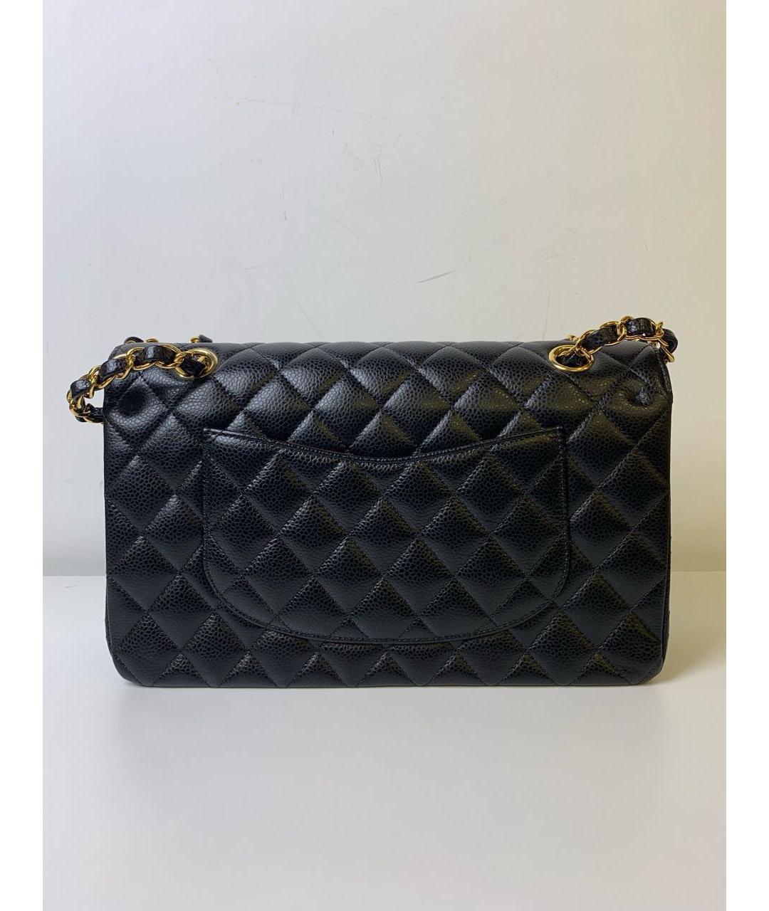 CHANEL Черная кожаная сумка через плечо, фото 4