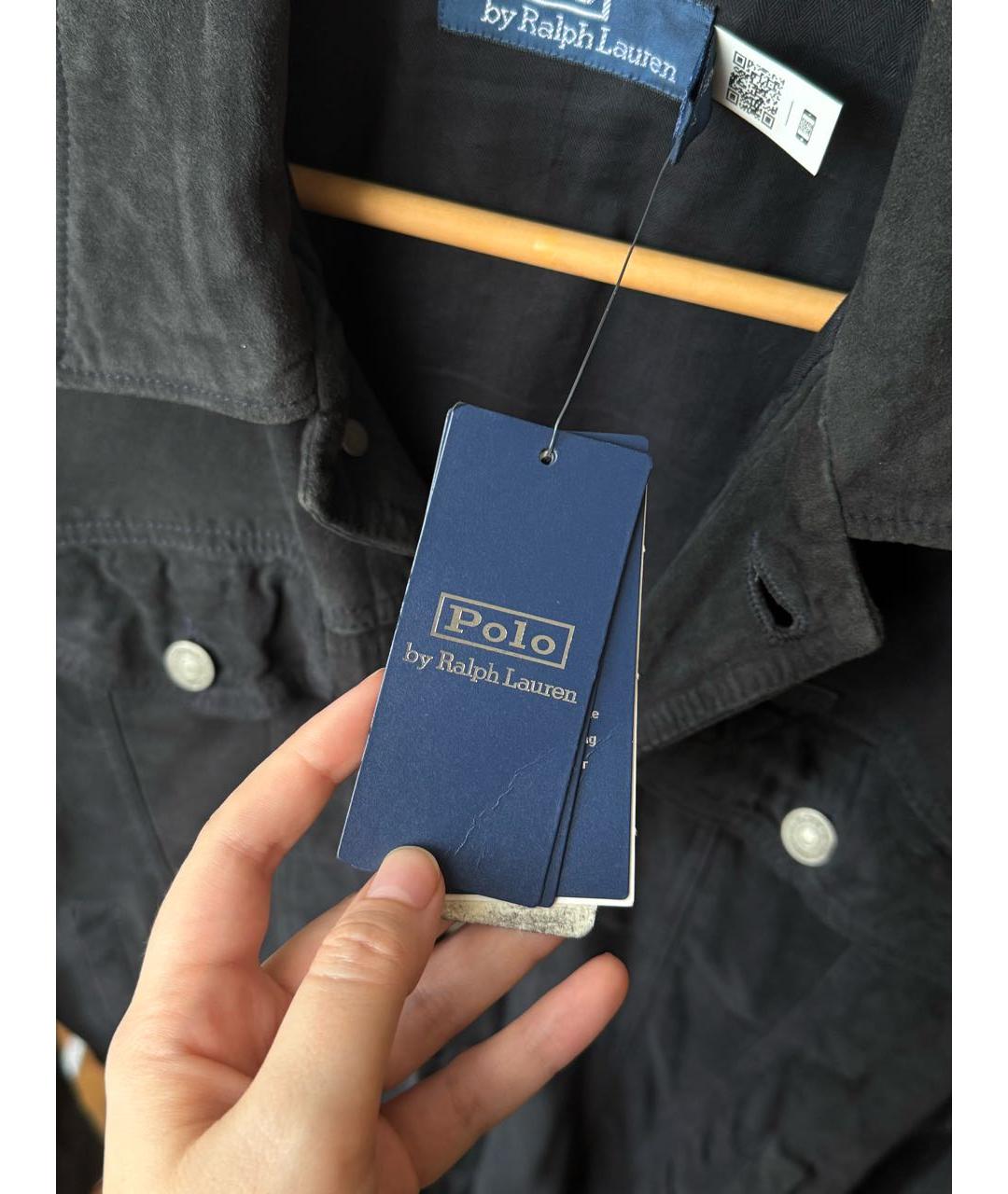 POLO RALPH LAUREN Черная замшевая куртка, фото 6