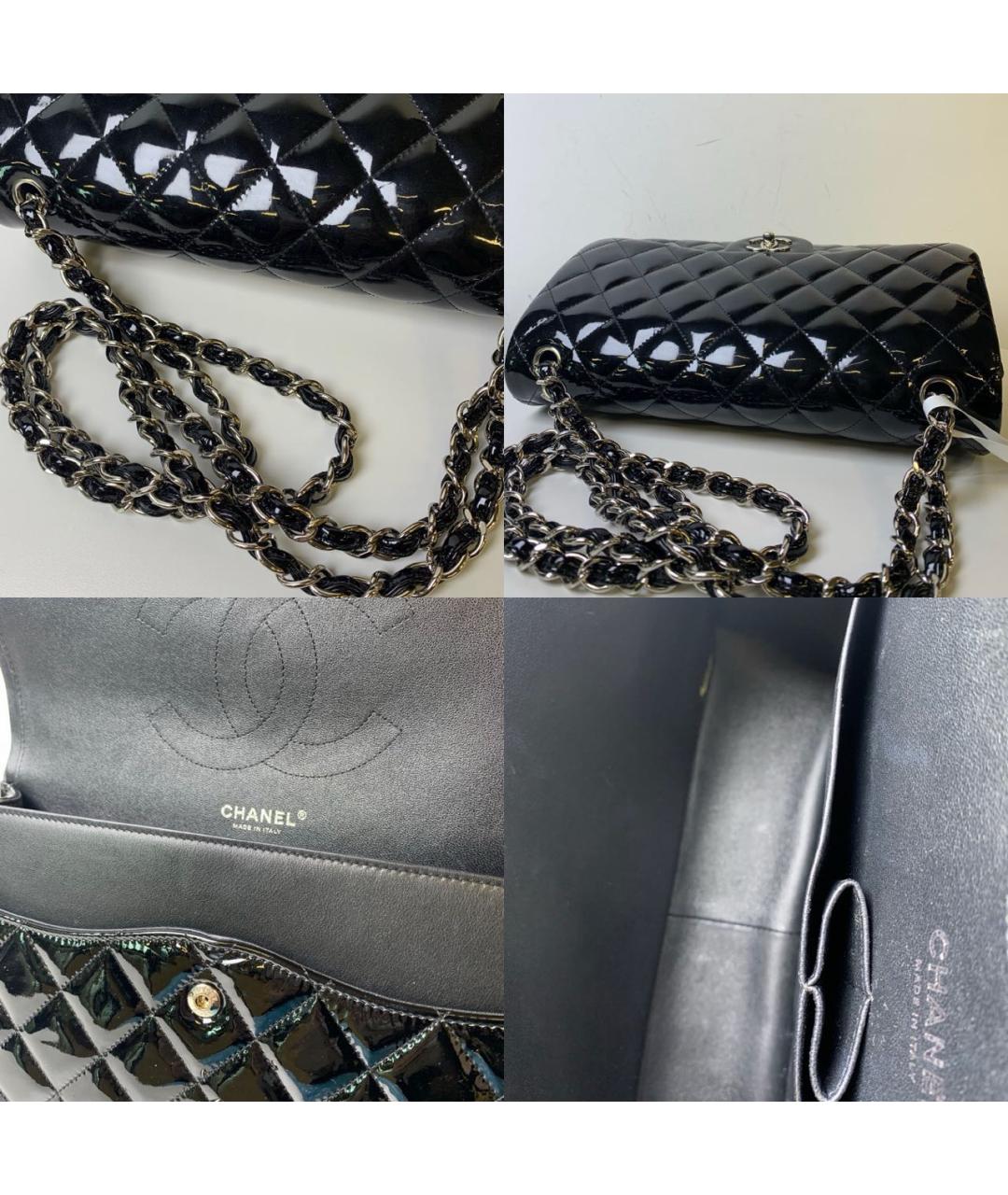 CHANEL Черная сумка через плечо из кожи аллигатора, фото 7