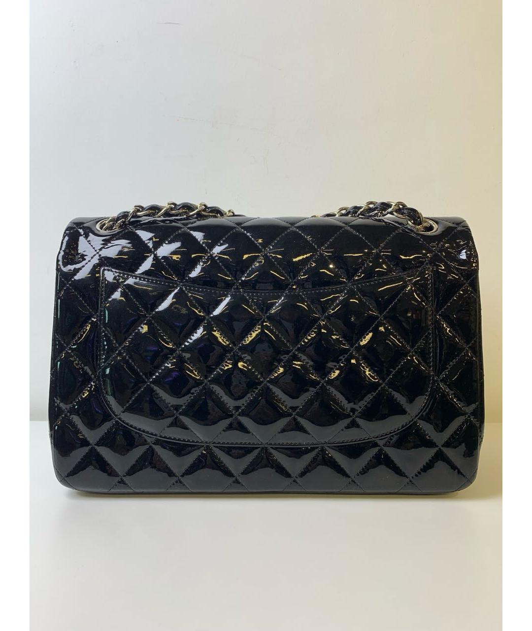 CHANEL Черная сумка через плечо из кожи аллигатора, фото 4
