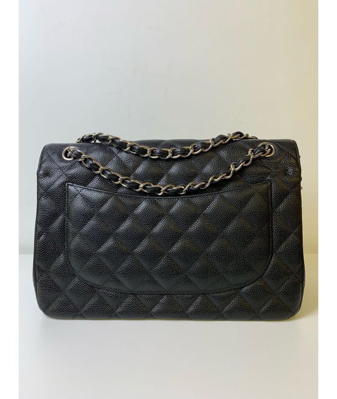 CHANEL Черная кожаная сумка через плечо, фото 4