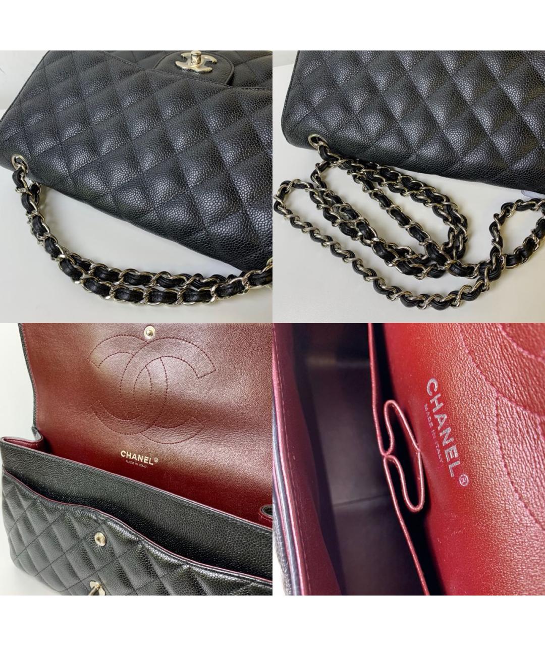 CHANEL Черная кожаная сумка через плечо, фото 8