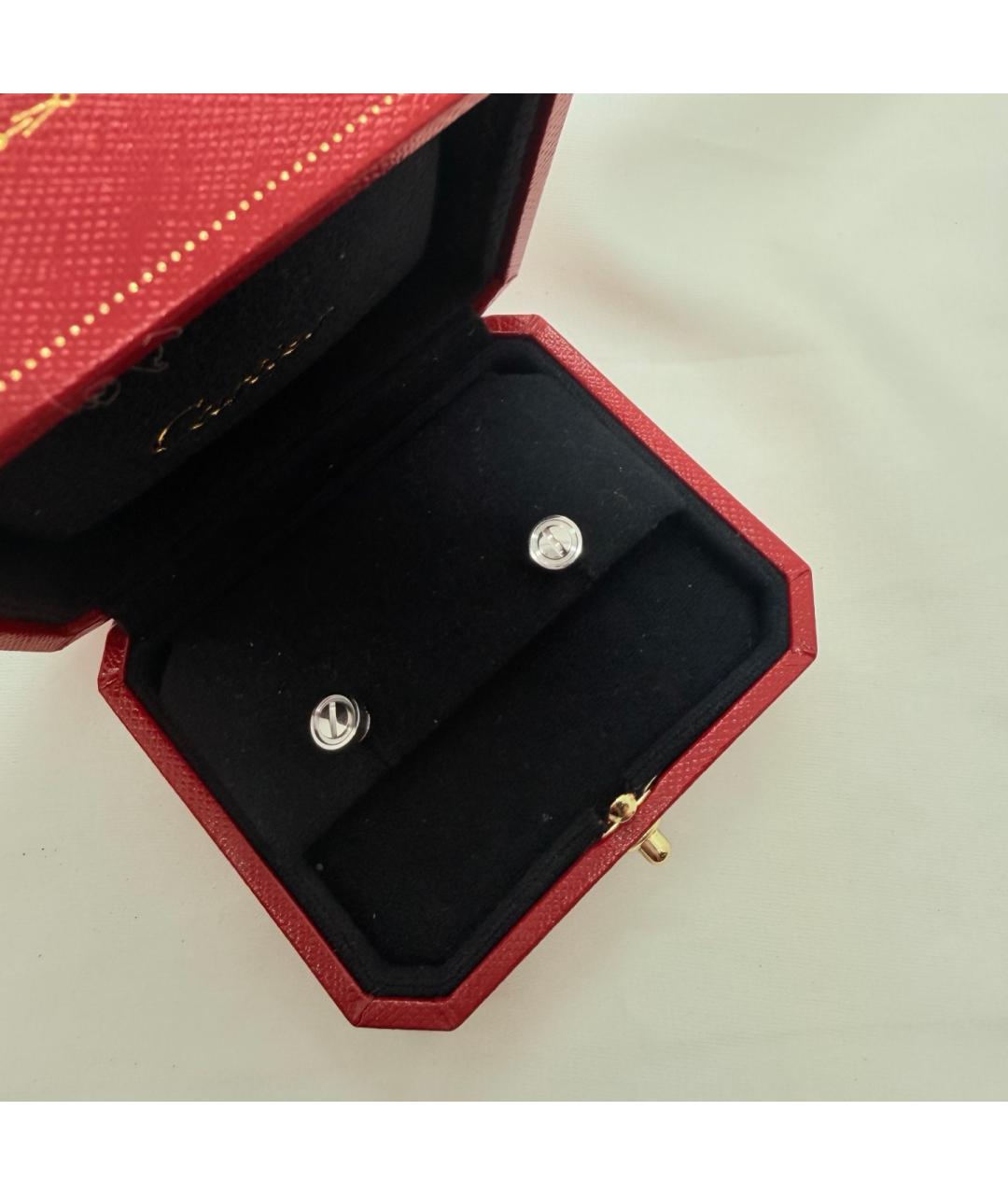 CARTIER Серебряные серьги из белого золота, фото 3