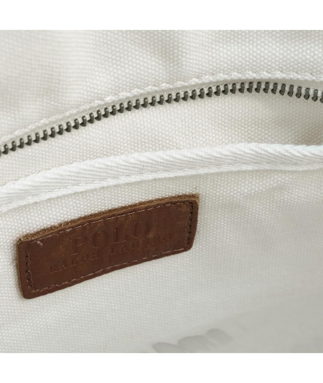 POLO RALPH LAUREN Белая сумка тоут, фото 7