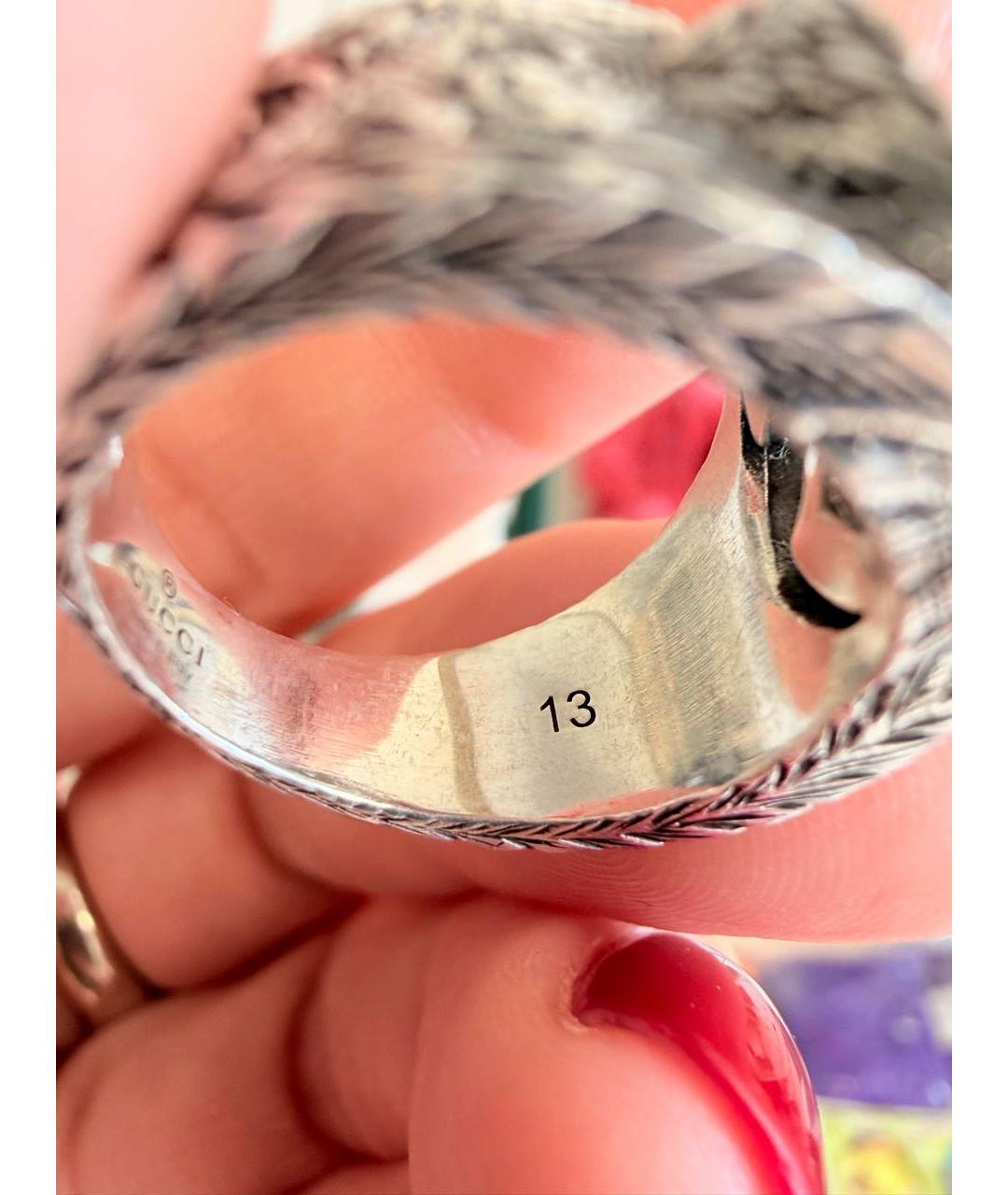 GUCCI Серебряное серебряное кольцо, фото 4