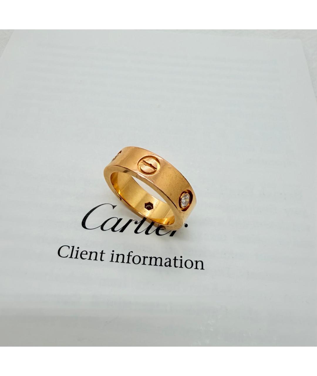 CARTIER Золотое кольцо из розового золота, фото 3
