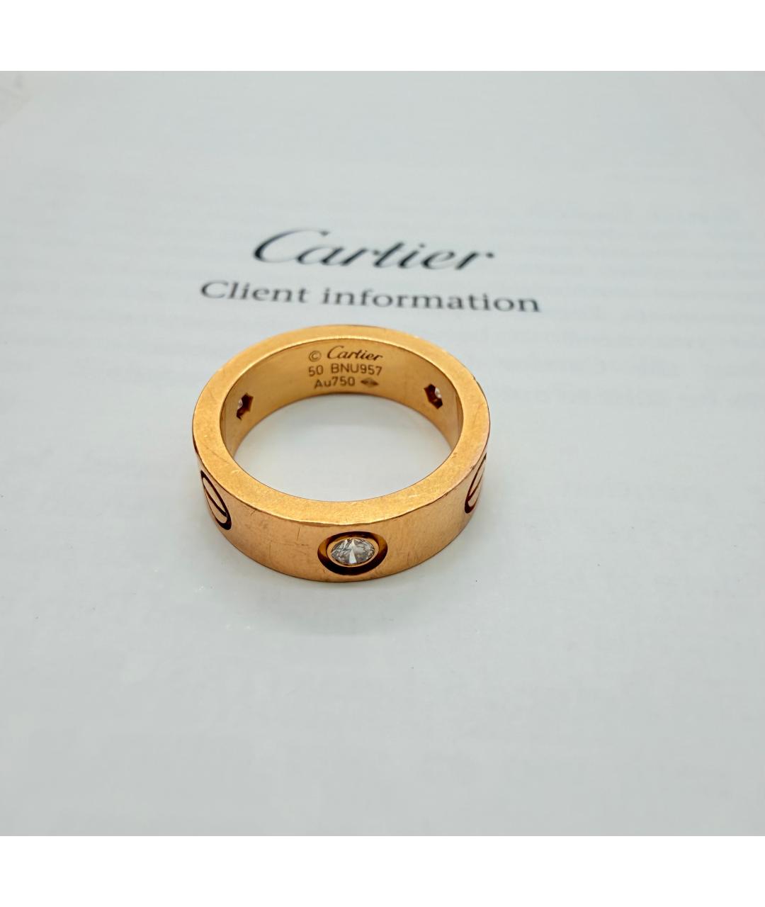 CARTIER Золотое кольцо из розового золота, фото 4