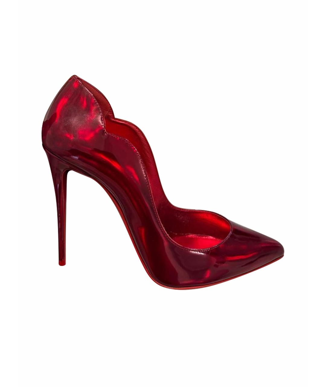 CHRISTIAN LOUBOUTIN Красные туфли из лакированной кожи, фото 1