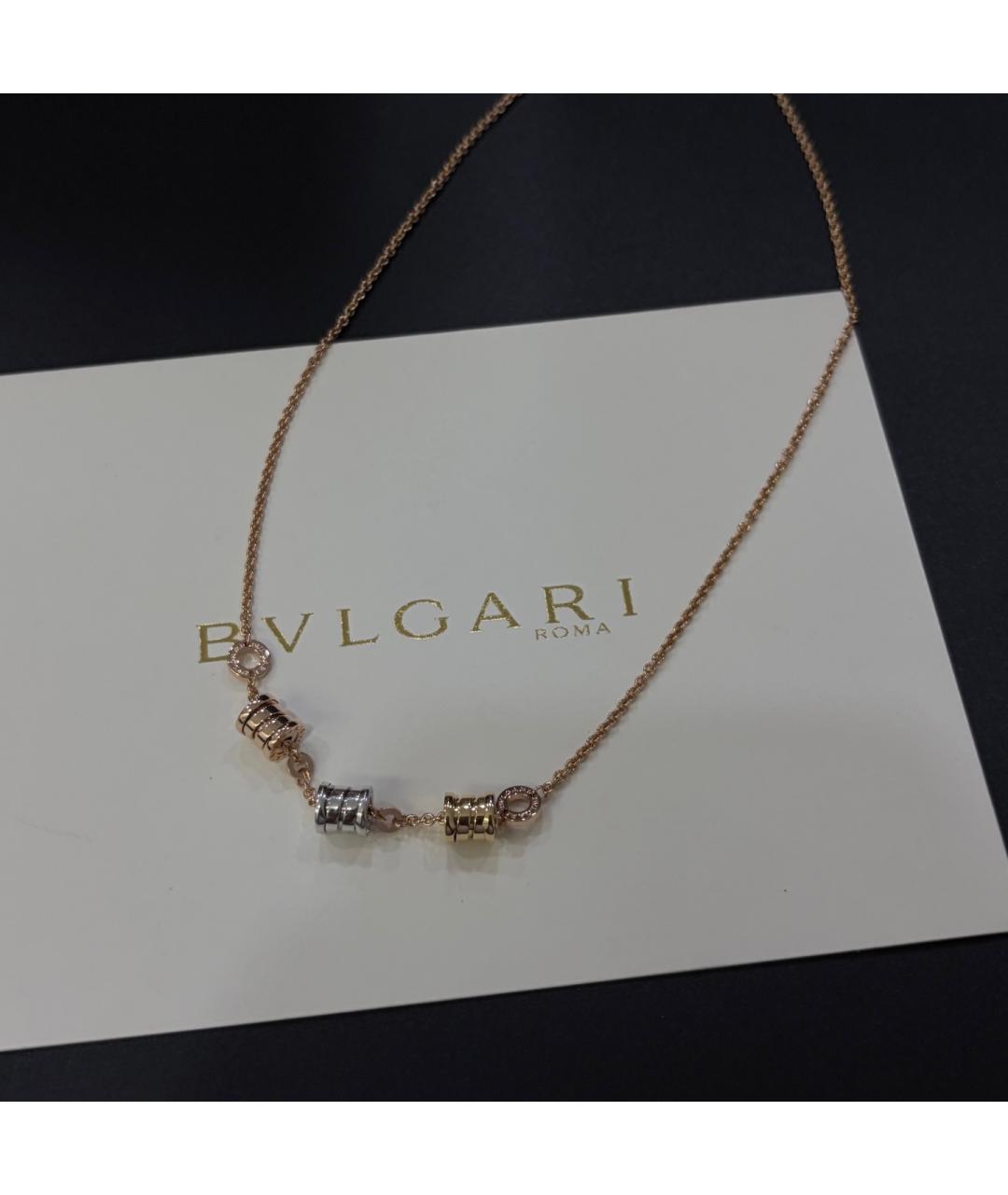 BVLGARI Золотое колье из розового золота, фото 6