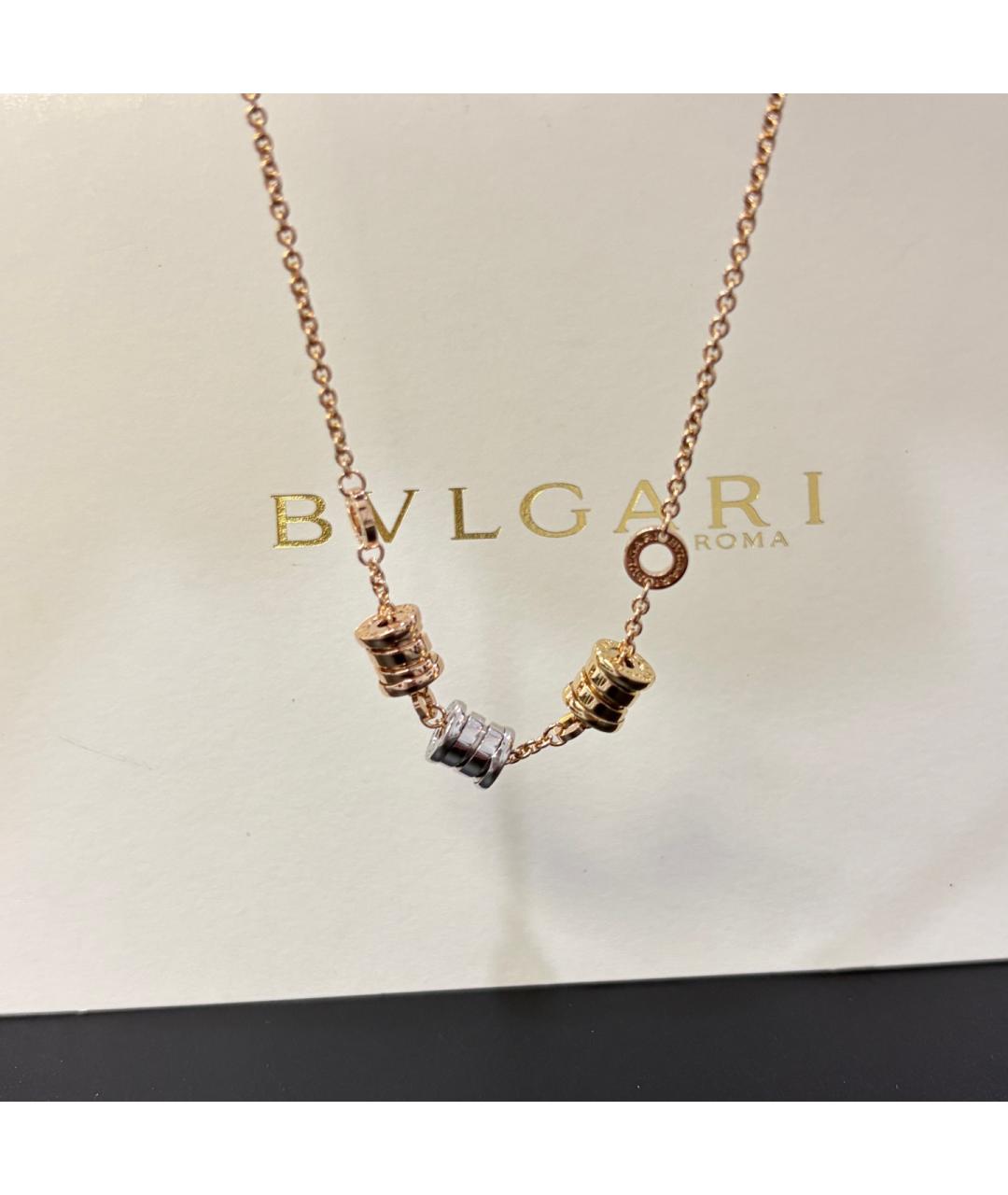 BVLGARI Золотое колье из розового золота, фото 5