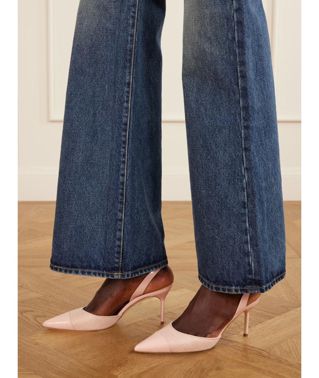 MANOLO BLAHNIK Розовые туфли из лакированной кожи, фото 2
