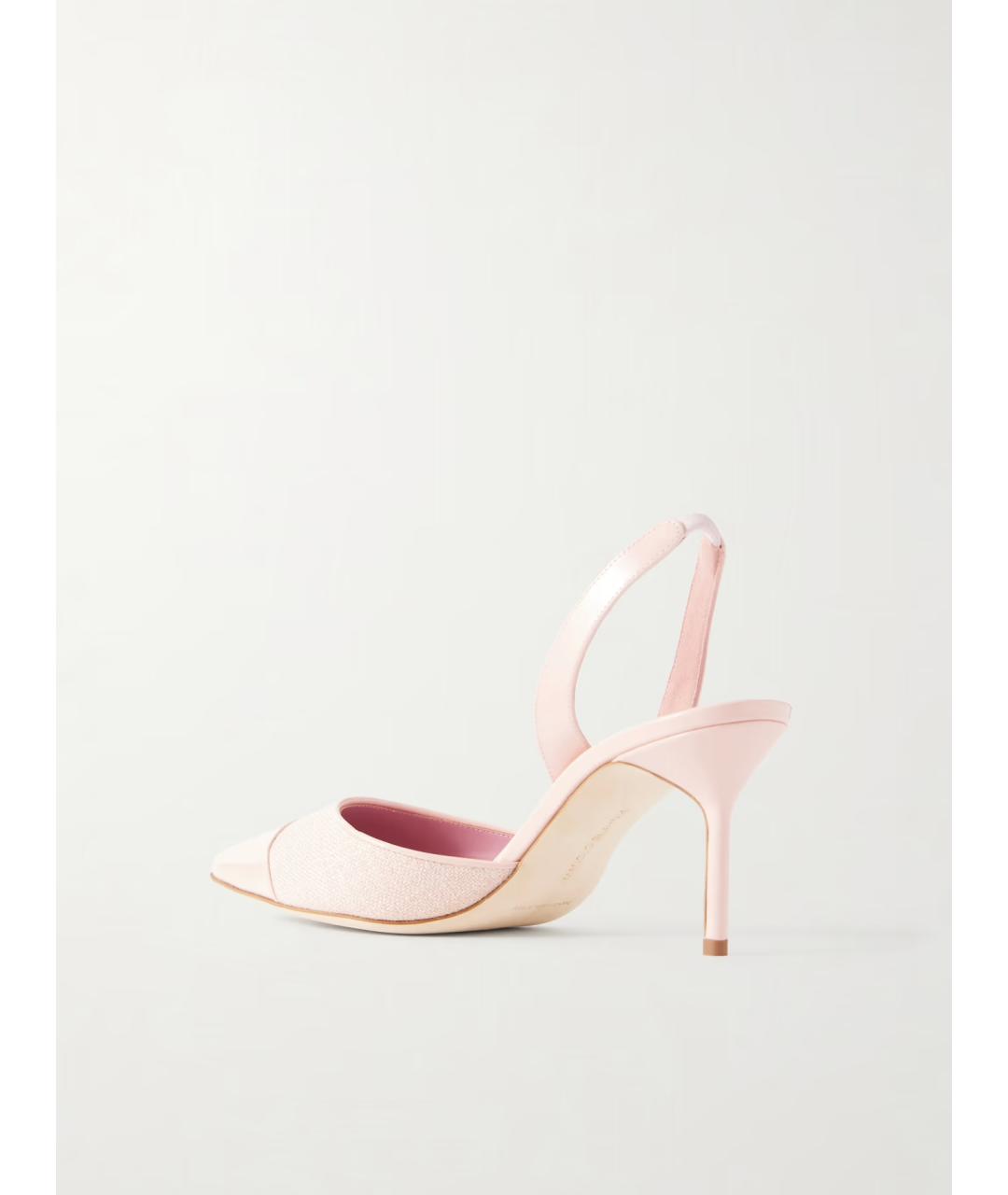 MANOLO BLAHNIK Розовые туфли из лакированной кожи, фото 5