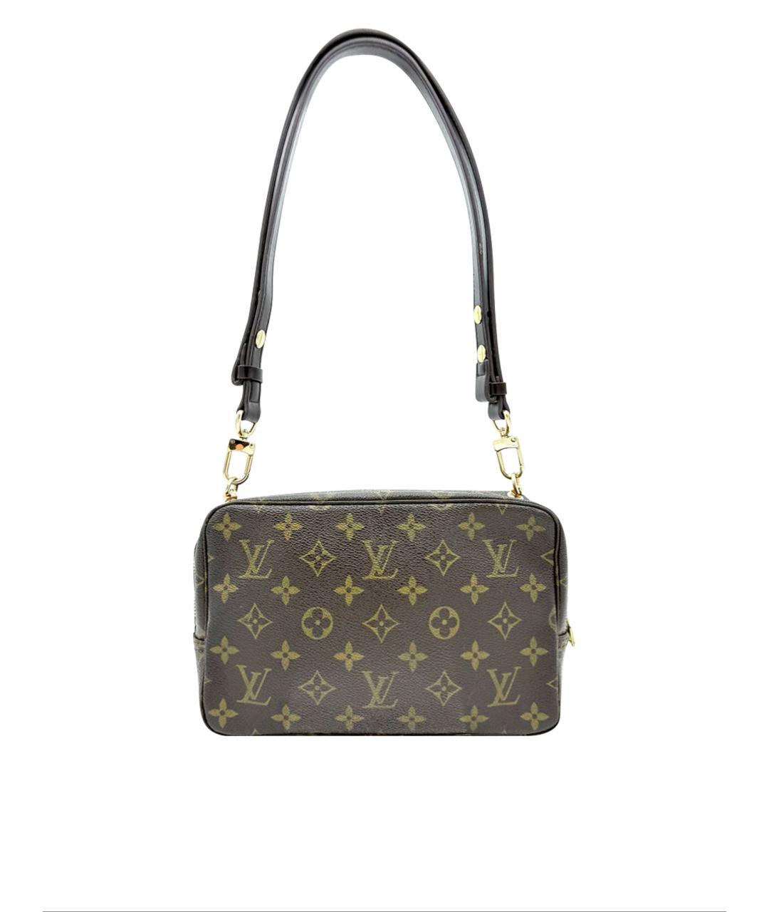 LOUIS VUITTON Коричневая кожаная сумка через плечо, фото 1