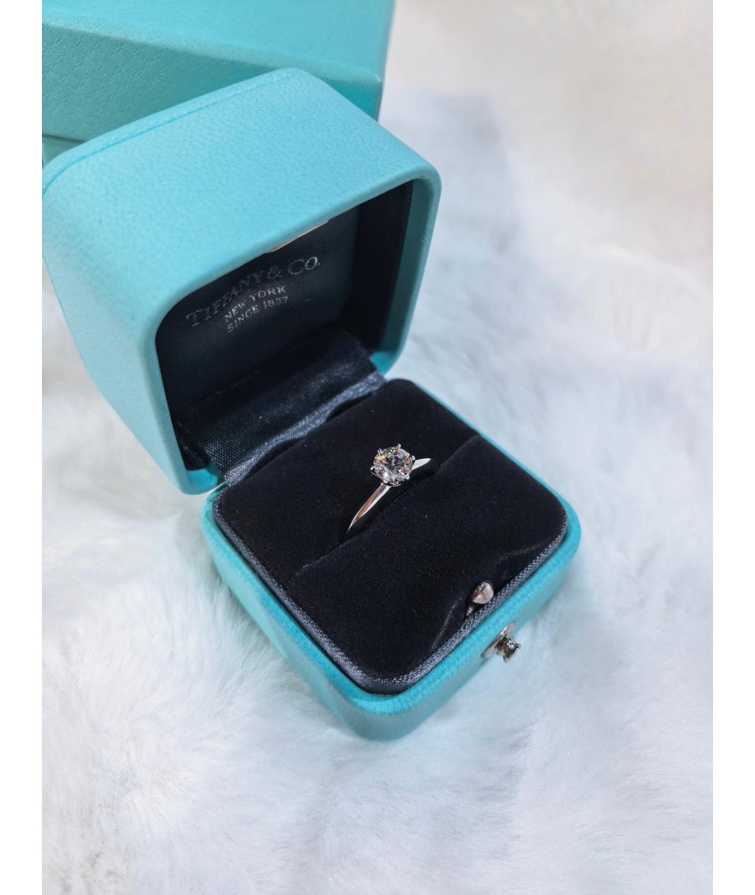 TIFFANY&CO Серебряное платиновое кольцо, фото 2
